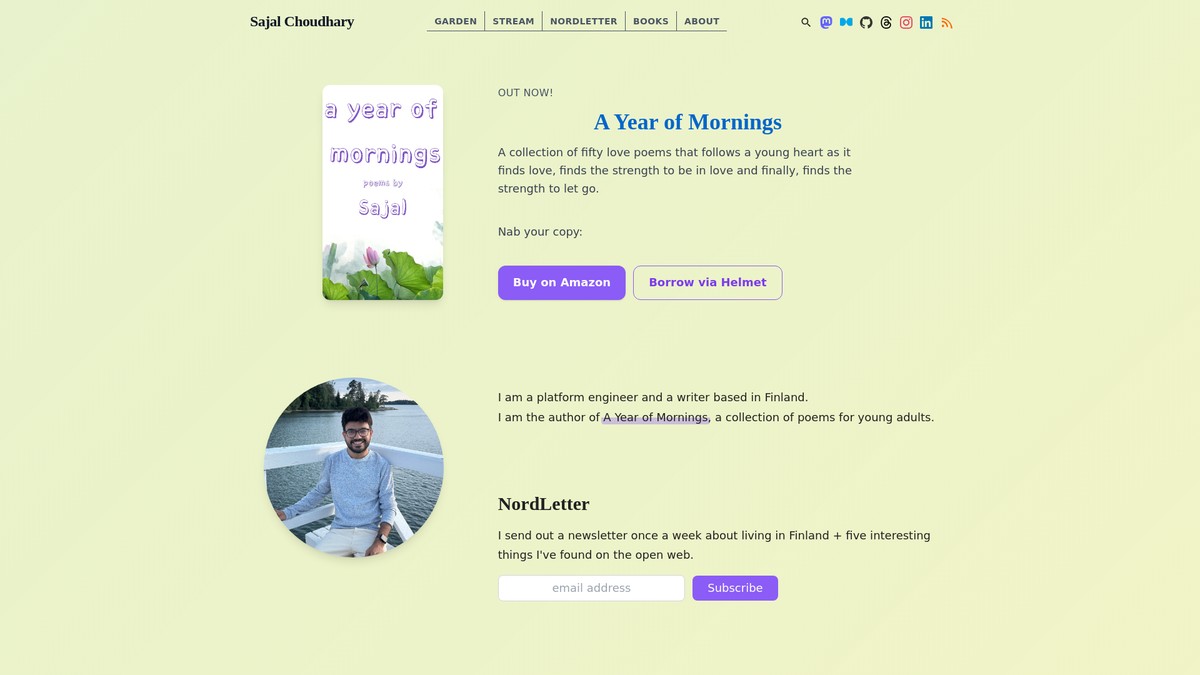 sajalchoudhary.net screenshot