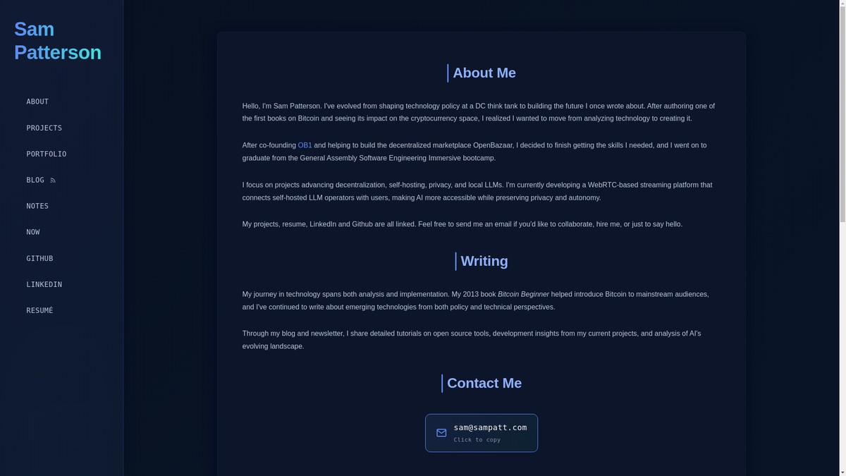 sampatt.com screenshot