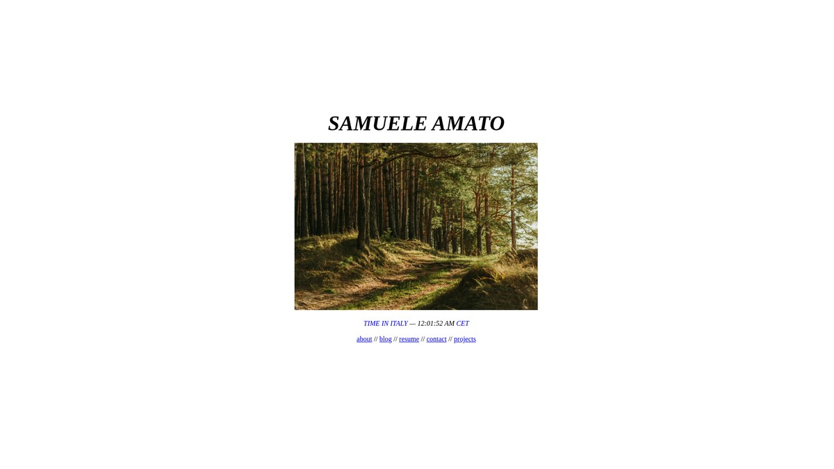 samueleamato.xyz screenshot