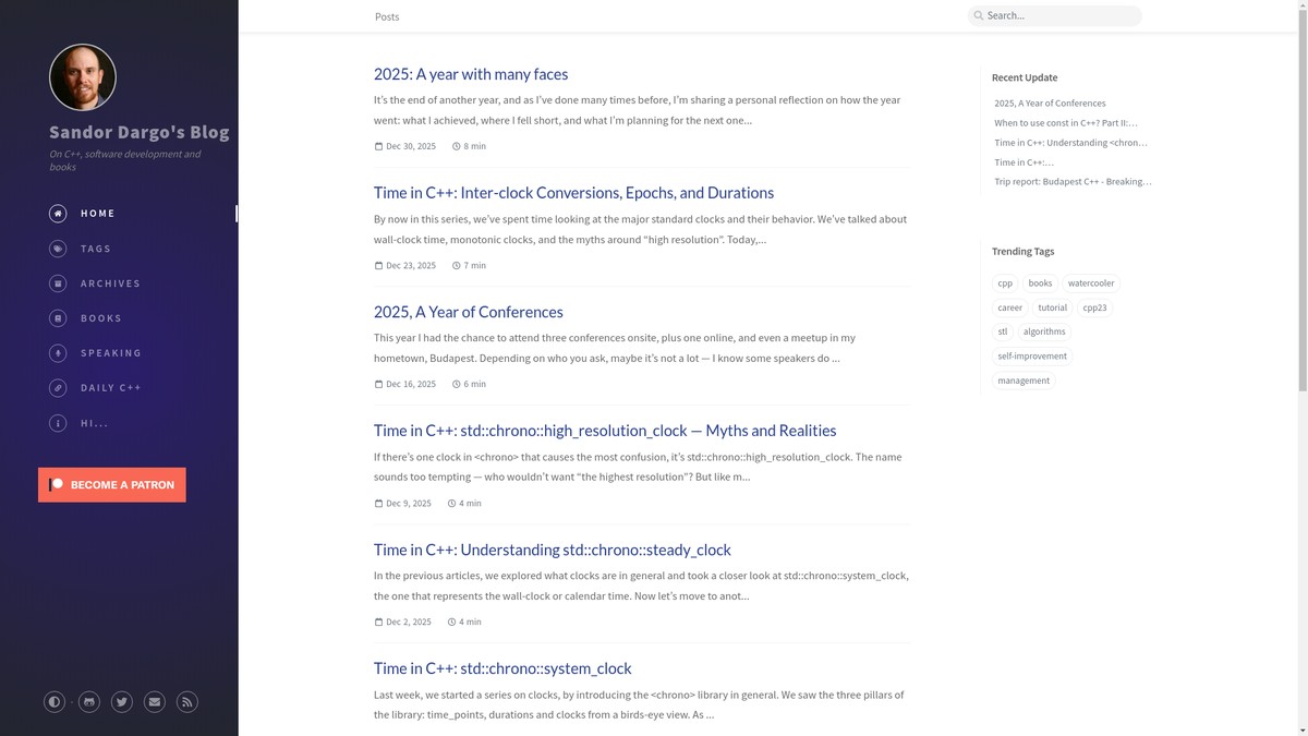 sandordargo.com screenshot