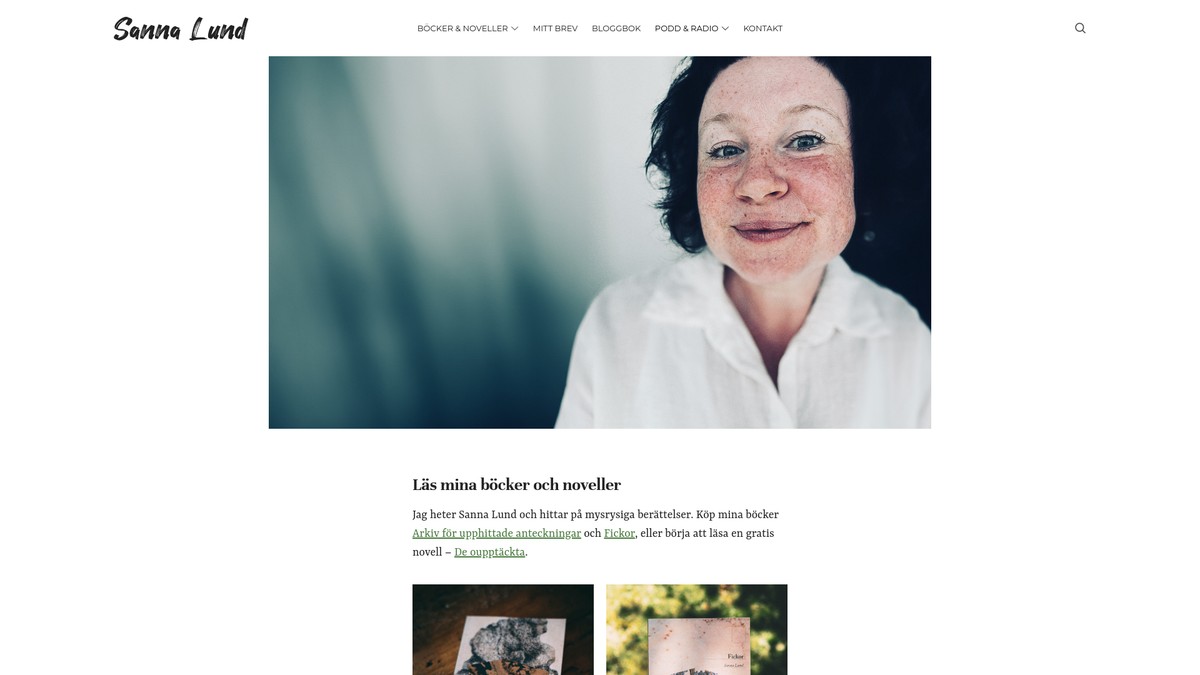 Screenshot of sannalund.se