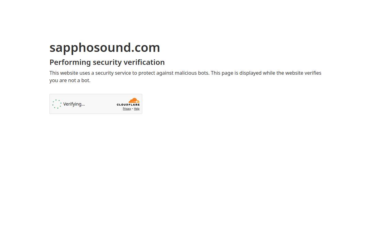 sapphosound.com screenshot