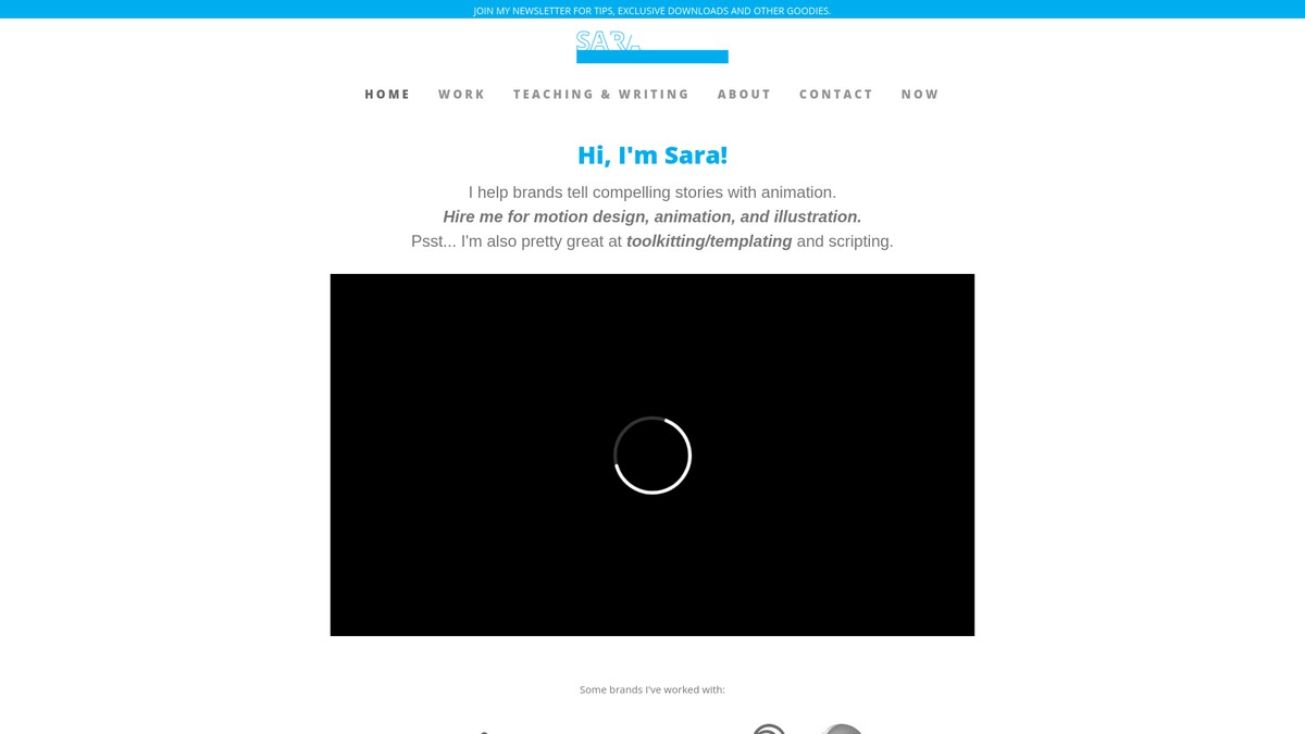 sarawade.com screenshot