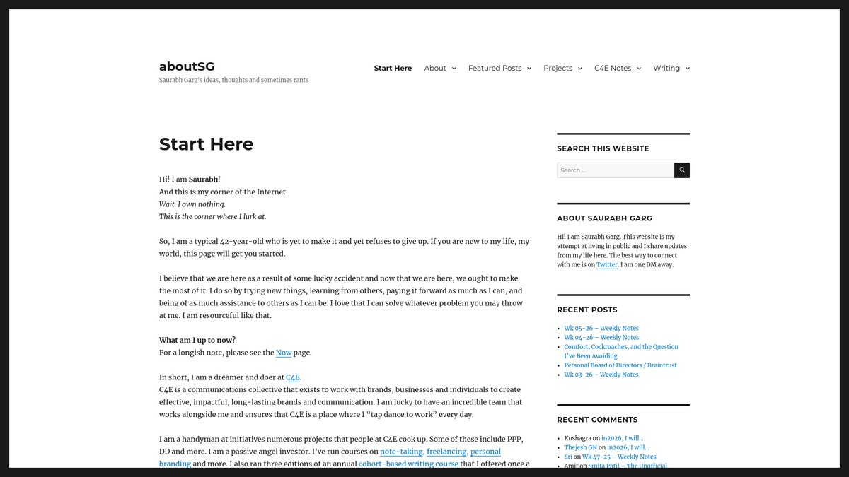 saurabhgarg.com screenshot