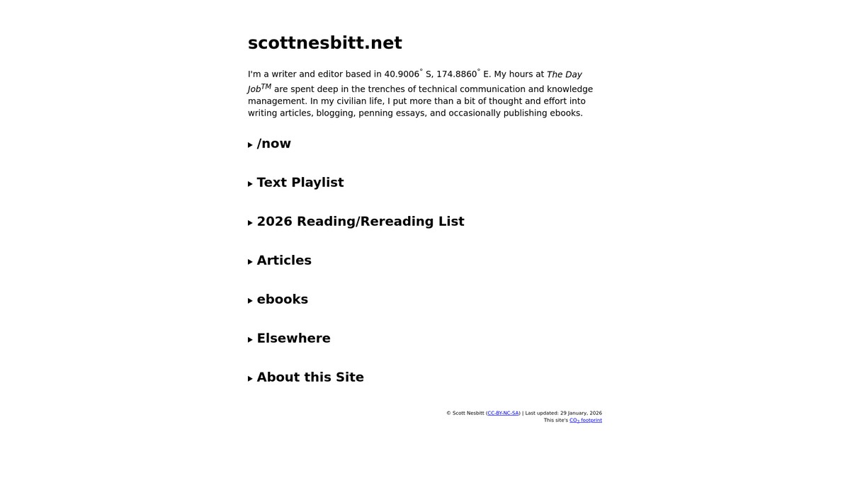 scottnesbitt.net screenshot