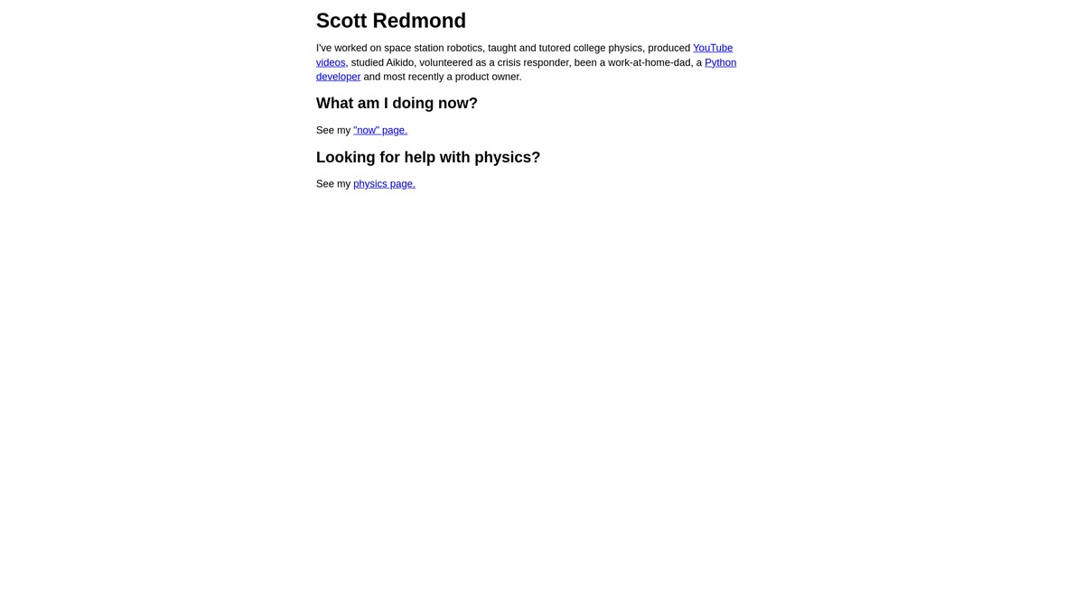 scottredmond.ca screenshot
