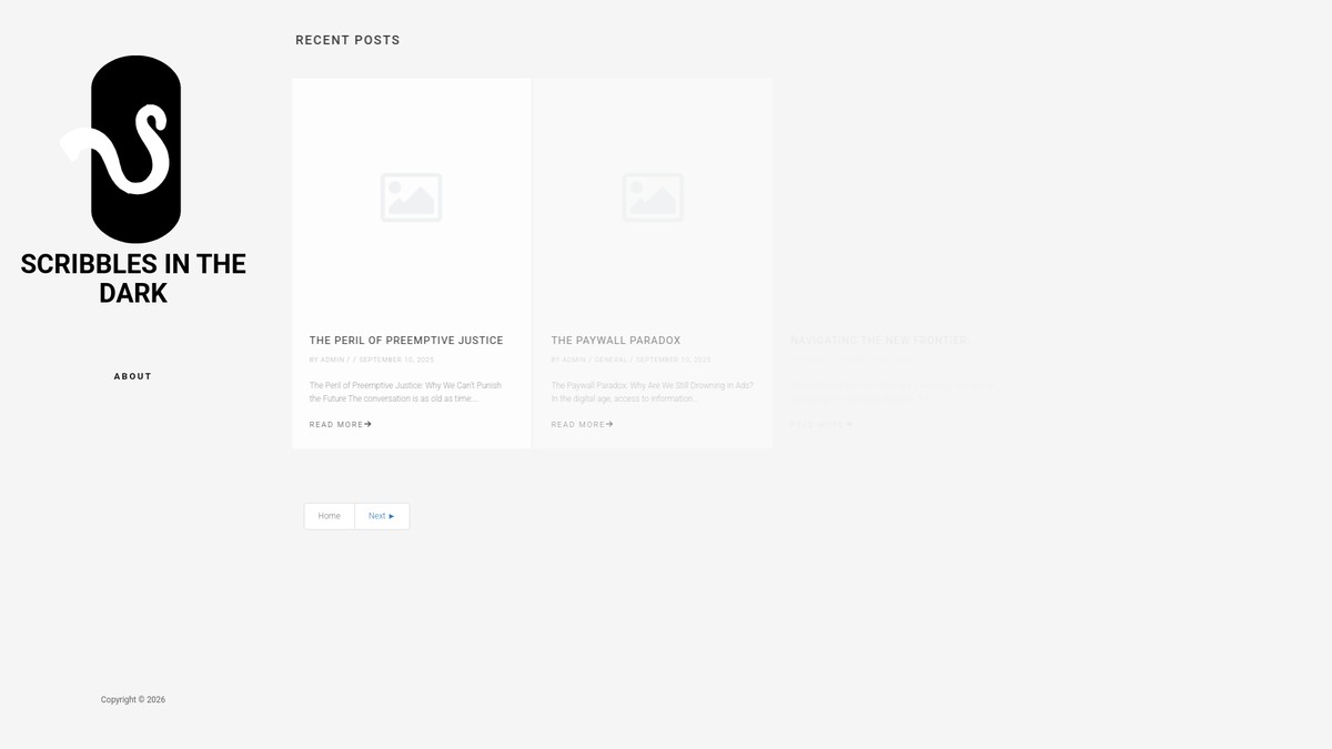 scribblesinthedark.com screenshot