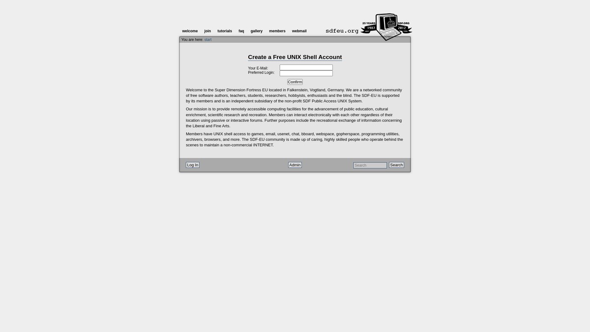 sdfeu.org screenshot