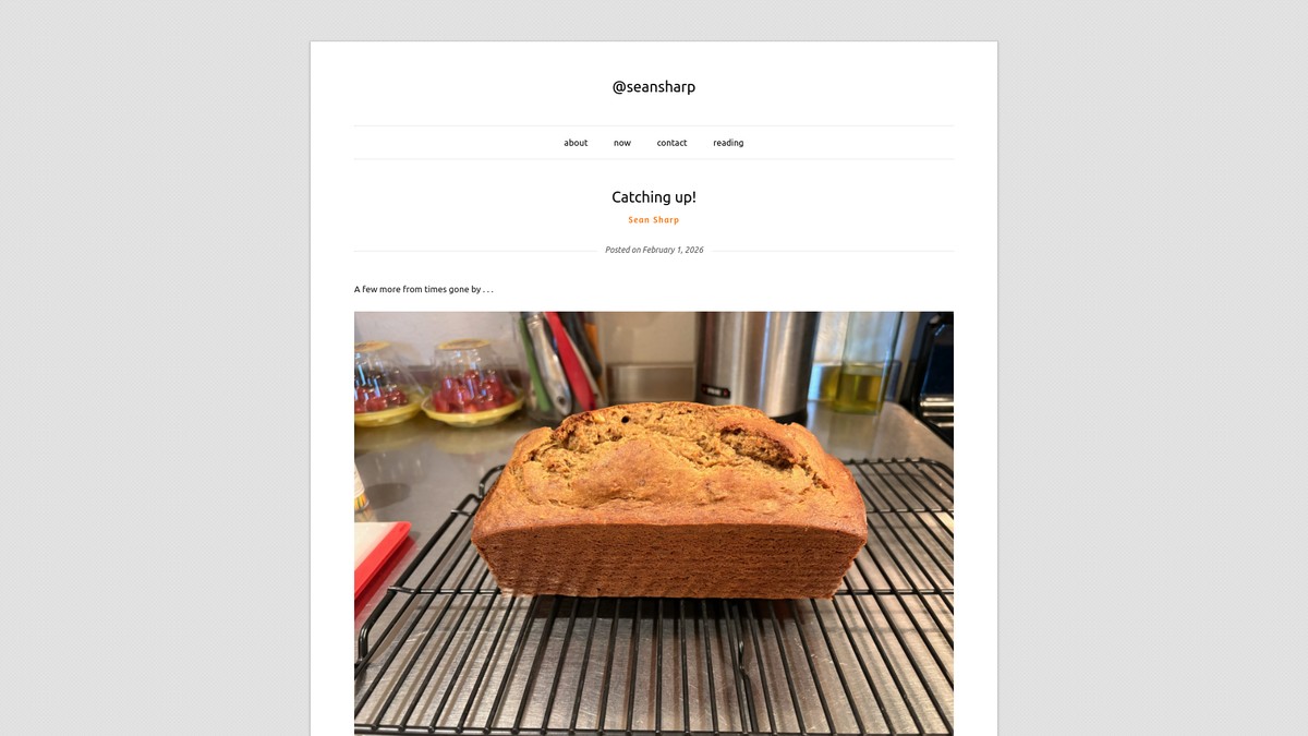 seansharp.org screenshot
