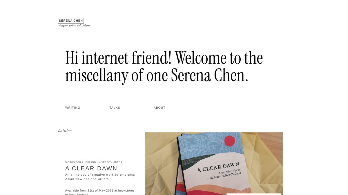 serena.nz screenshot
