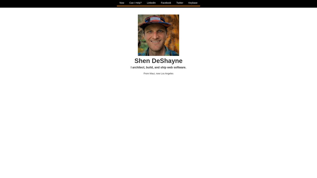 shen.deshayne.net screenshot