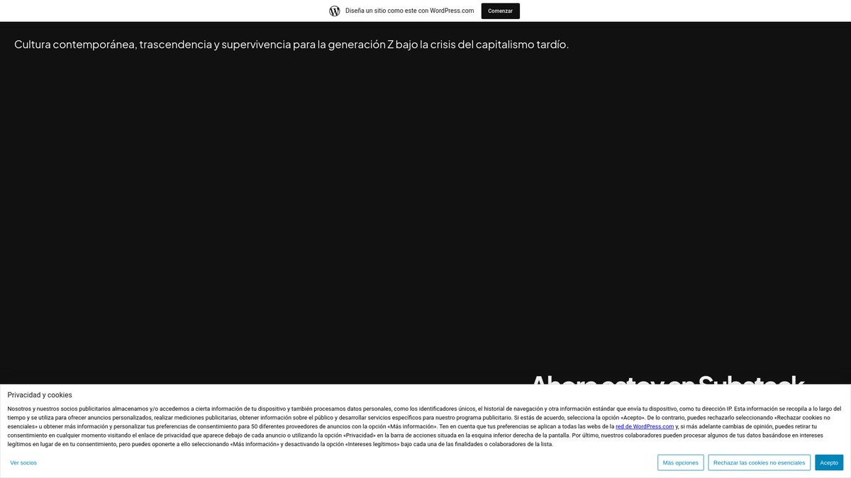 Screenshot of sicksadnation.wordpress.com