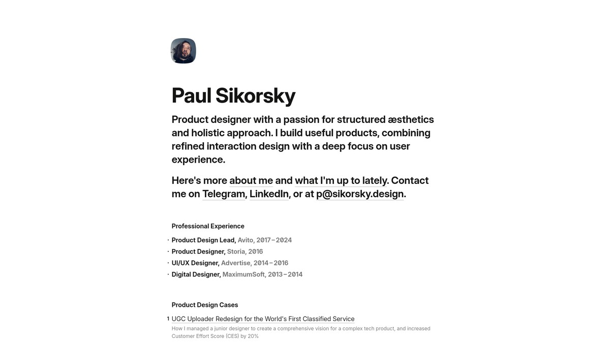sikorsky.design screenshot