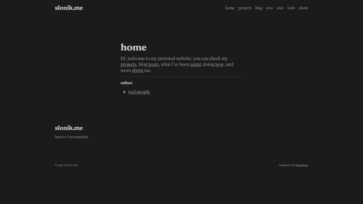 slonik.me screenshot