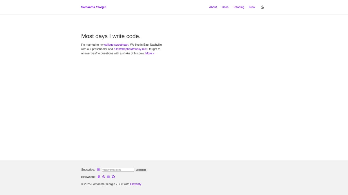 slyeargin.com screenshot