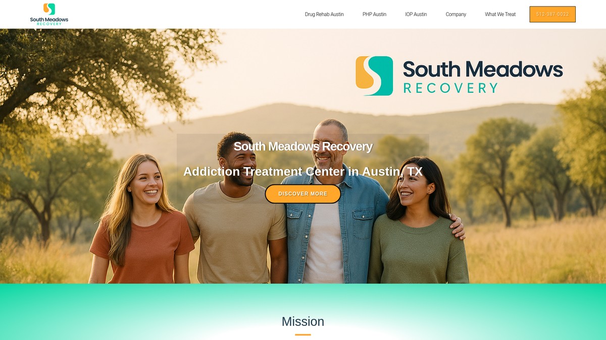 southmeadowsrecovery.com screenshot
