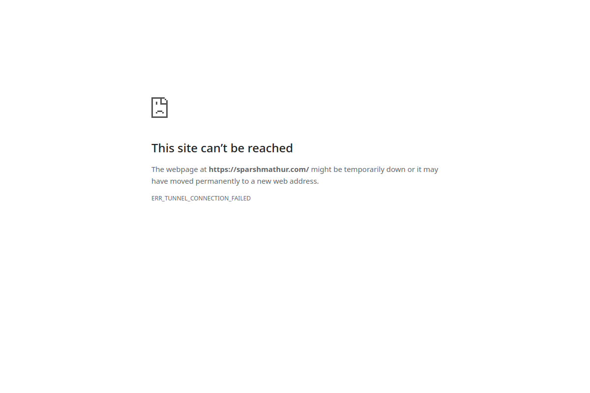 sparshmathur.com screenshot