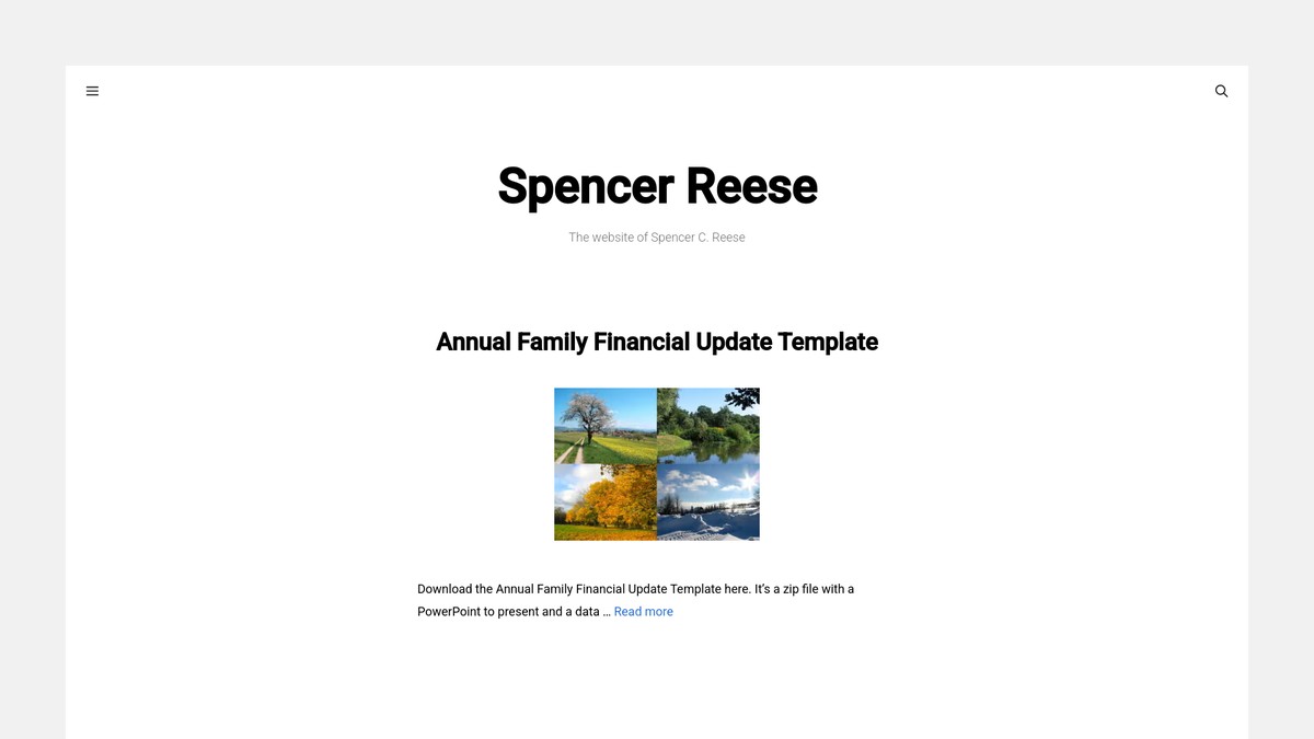 spencerreese.org screenshot