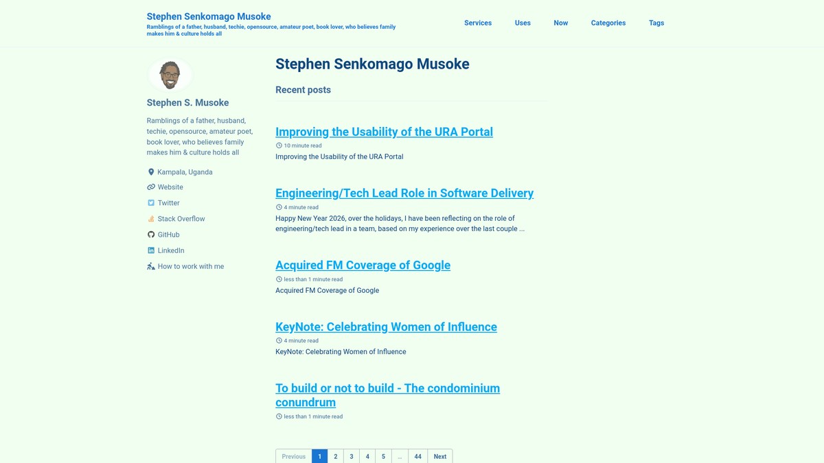 Screenshot of ssmusoke.com