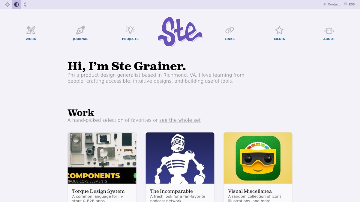 Screenshot of stegrainer.com