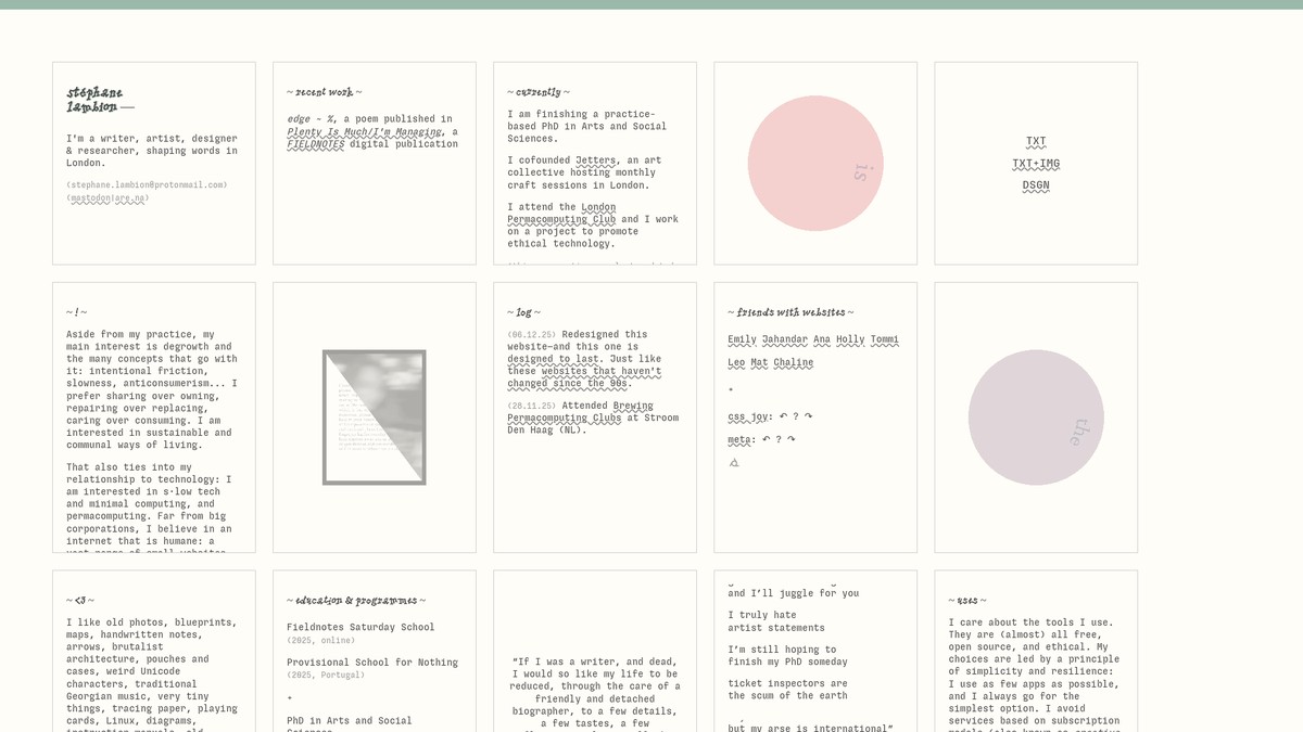 stephanelambion.com screenshot