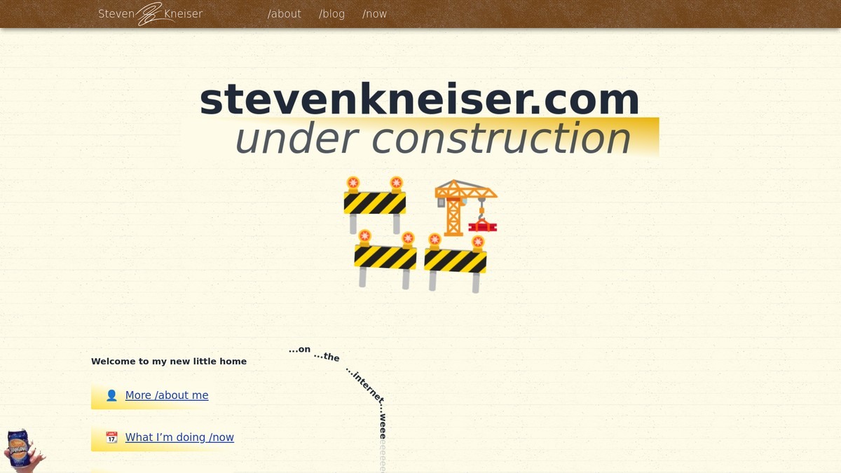 stevenkneiser.com screenshot