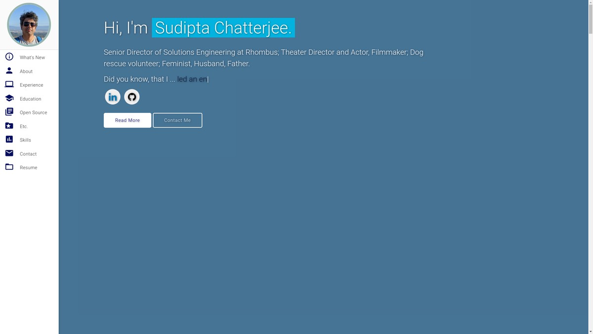 Screenshot of sudipta.org
