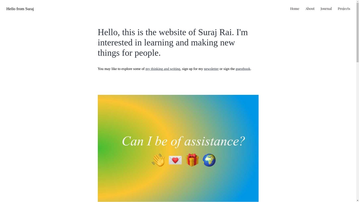 surajr.com screenshot