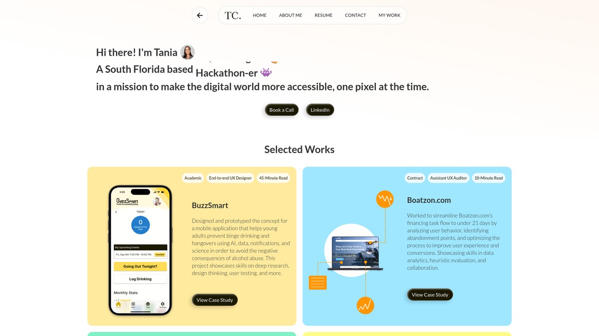 taniacastrodesign.com screenshot