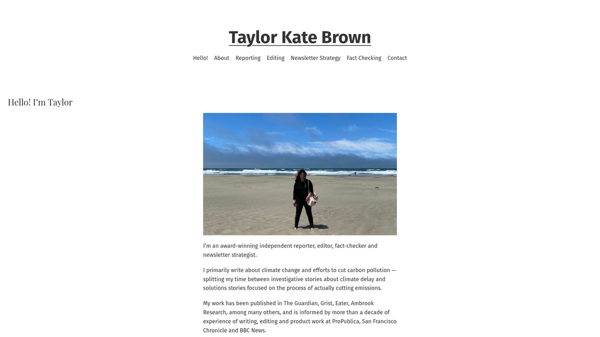 taylorkatebrown.com screenshot