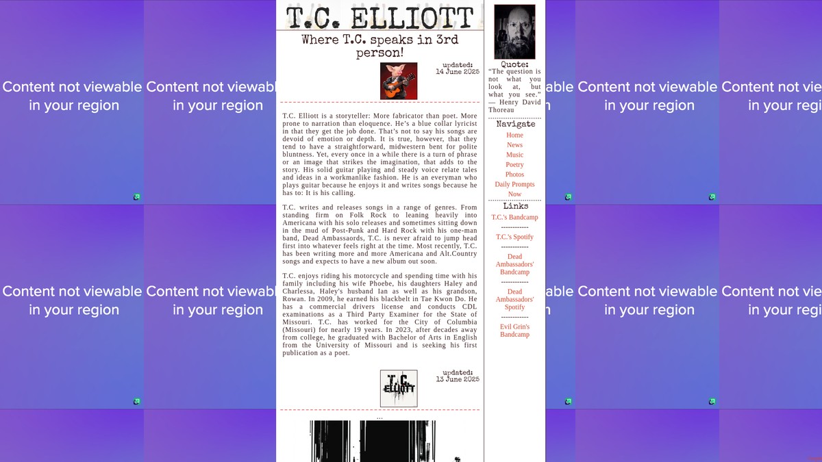 tcelliott.neocities.org screenshot