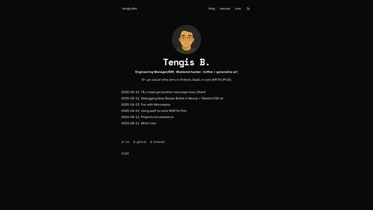 tengis.dev screenshot