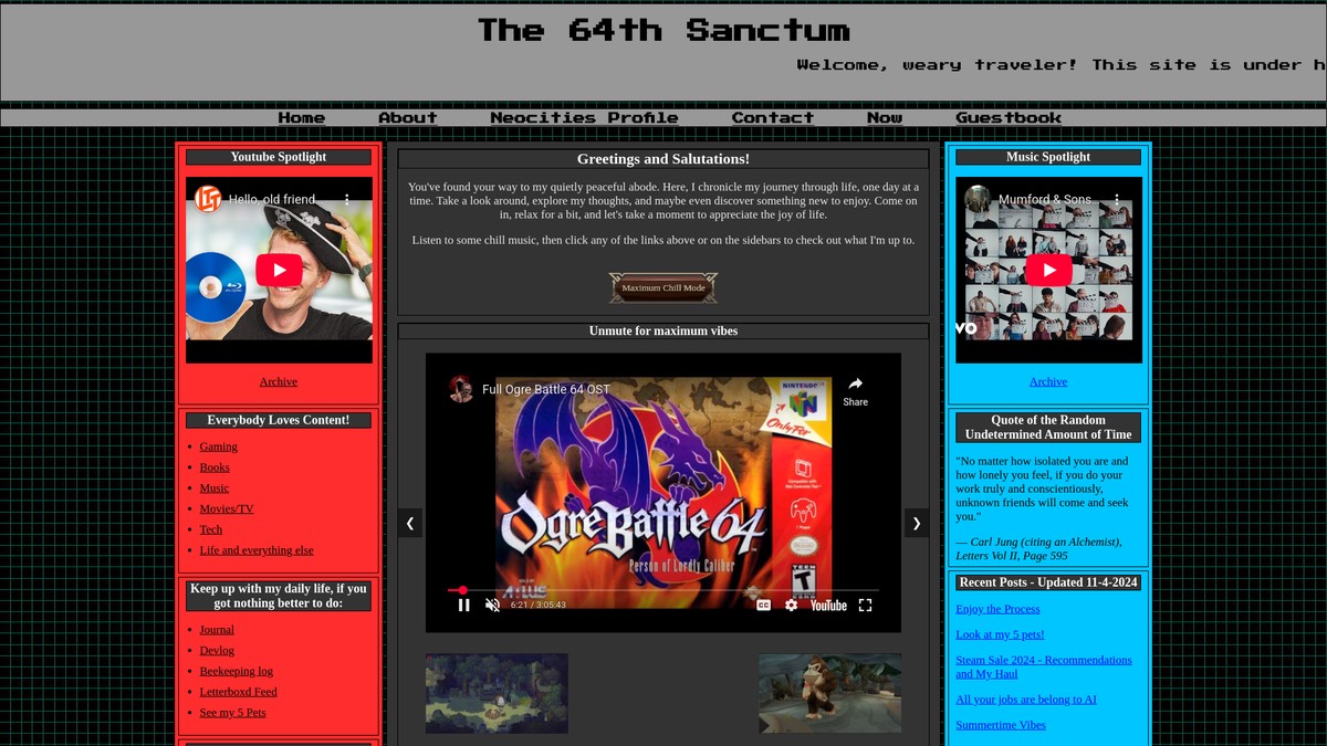 the64thsanctum.net screenshot