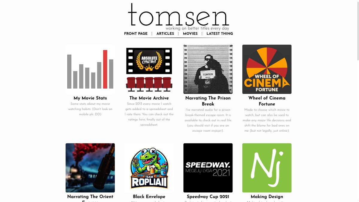 theamazingtom.com screenshot