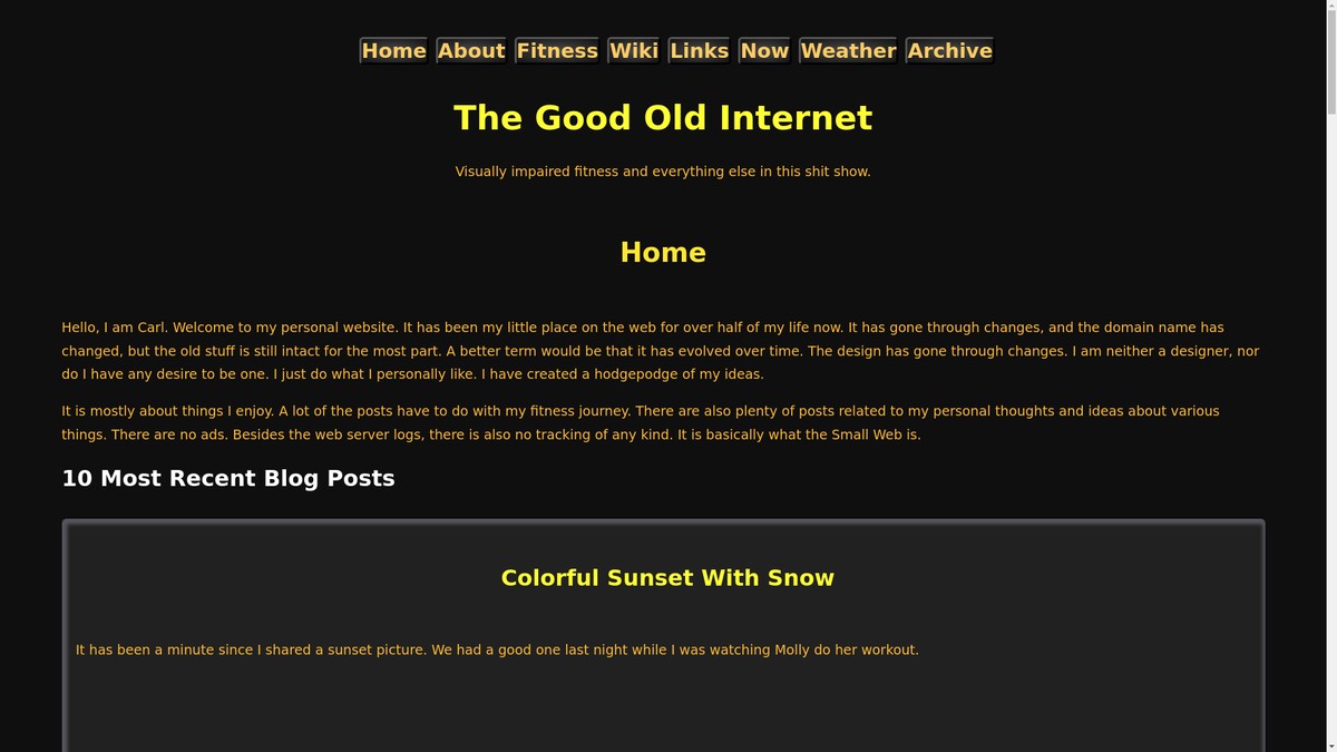 thegoodoldinternet.com screenshot