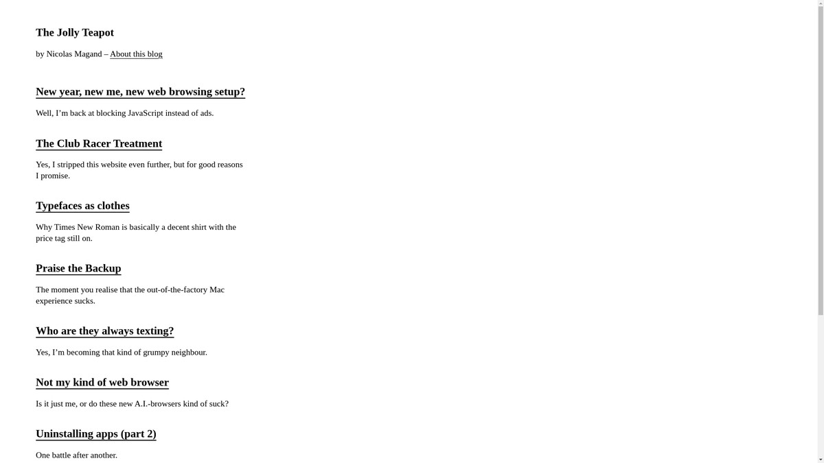 thejollyteapot.com screenshot
