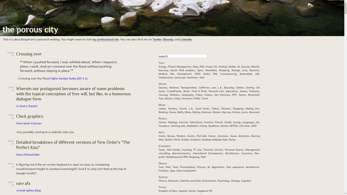 theporouscity.com screenshot