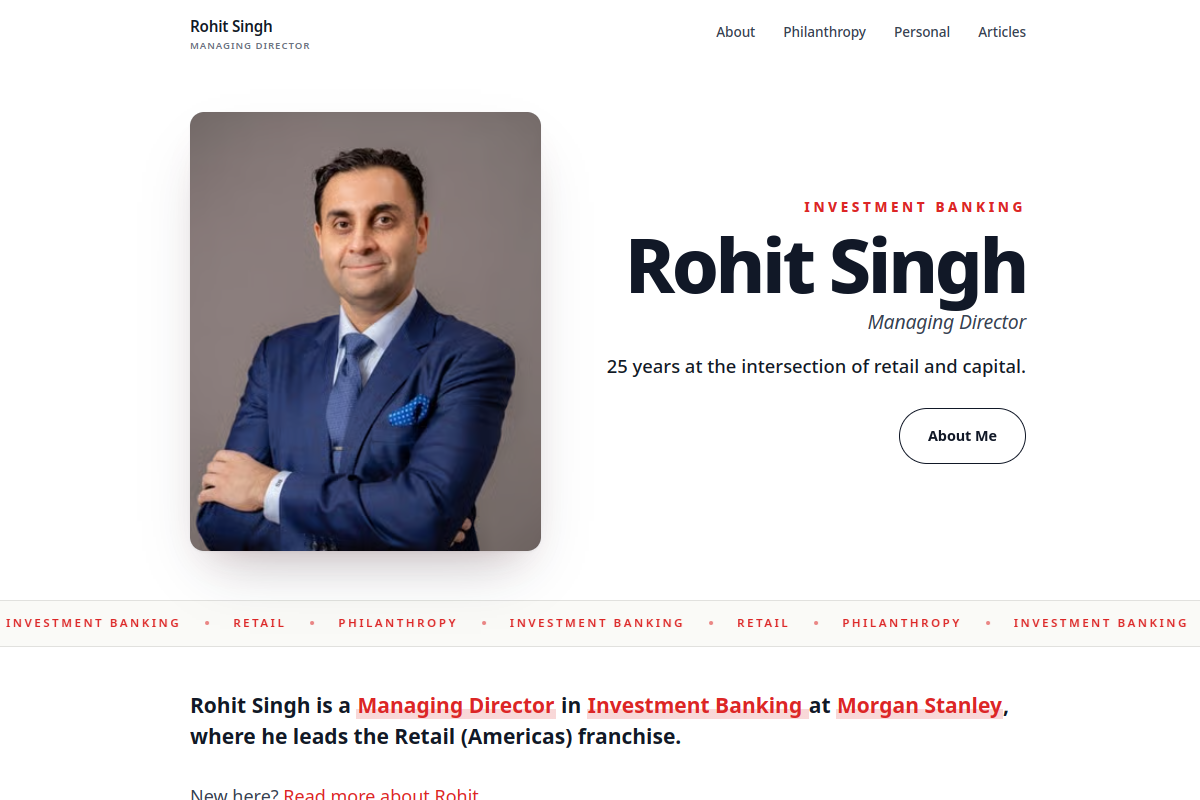 therohitsingh.com screenshot
