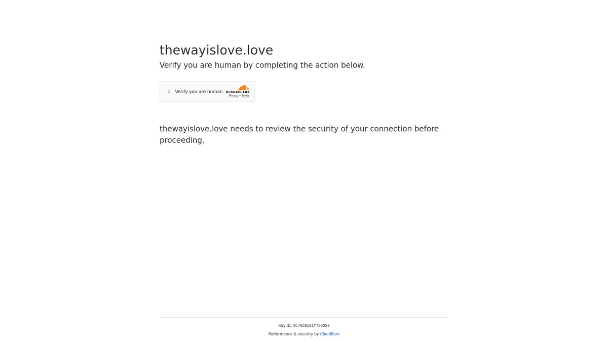 thewayislove.love screenshot