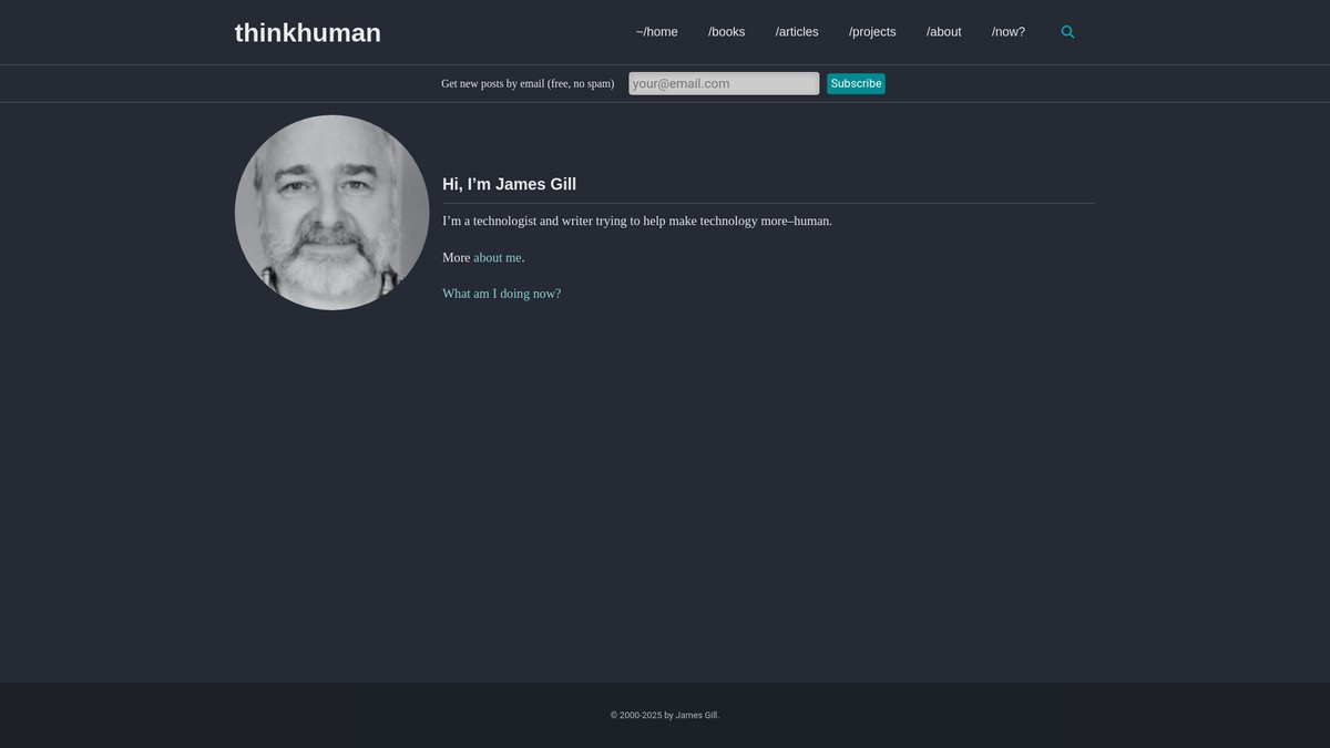 thinkhuman.com screenshot
