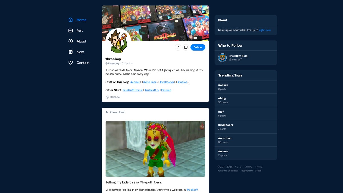 threeboy.com screenshot