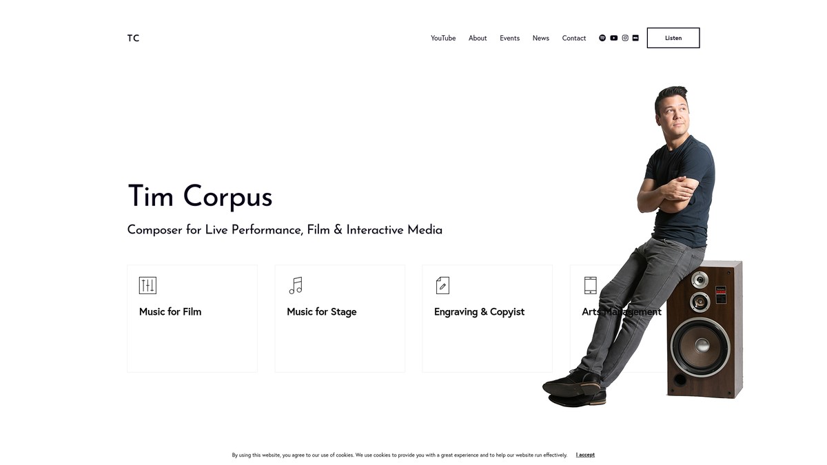 timcorpus.net screenshot