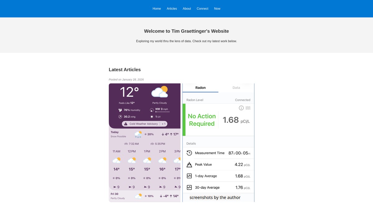 timgraettinger.com screenshot