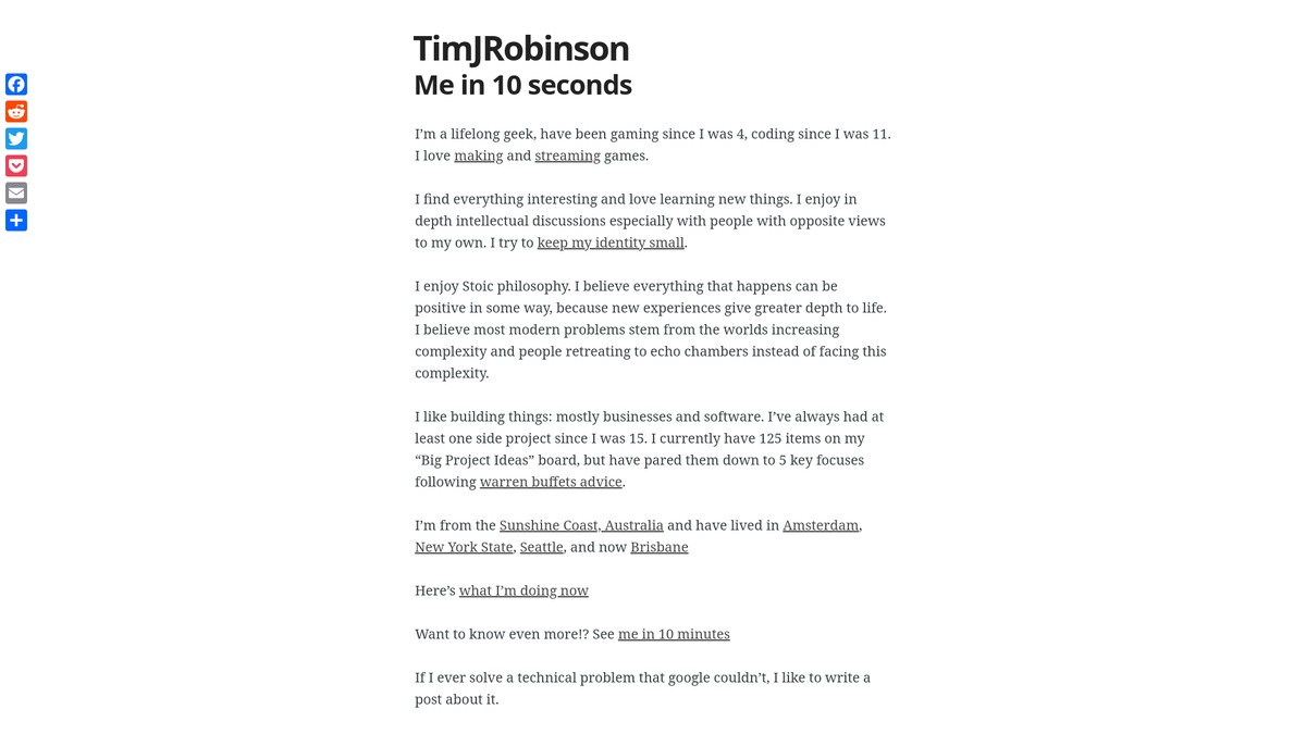 timjrobinson.com screenshot