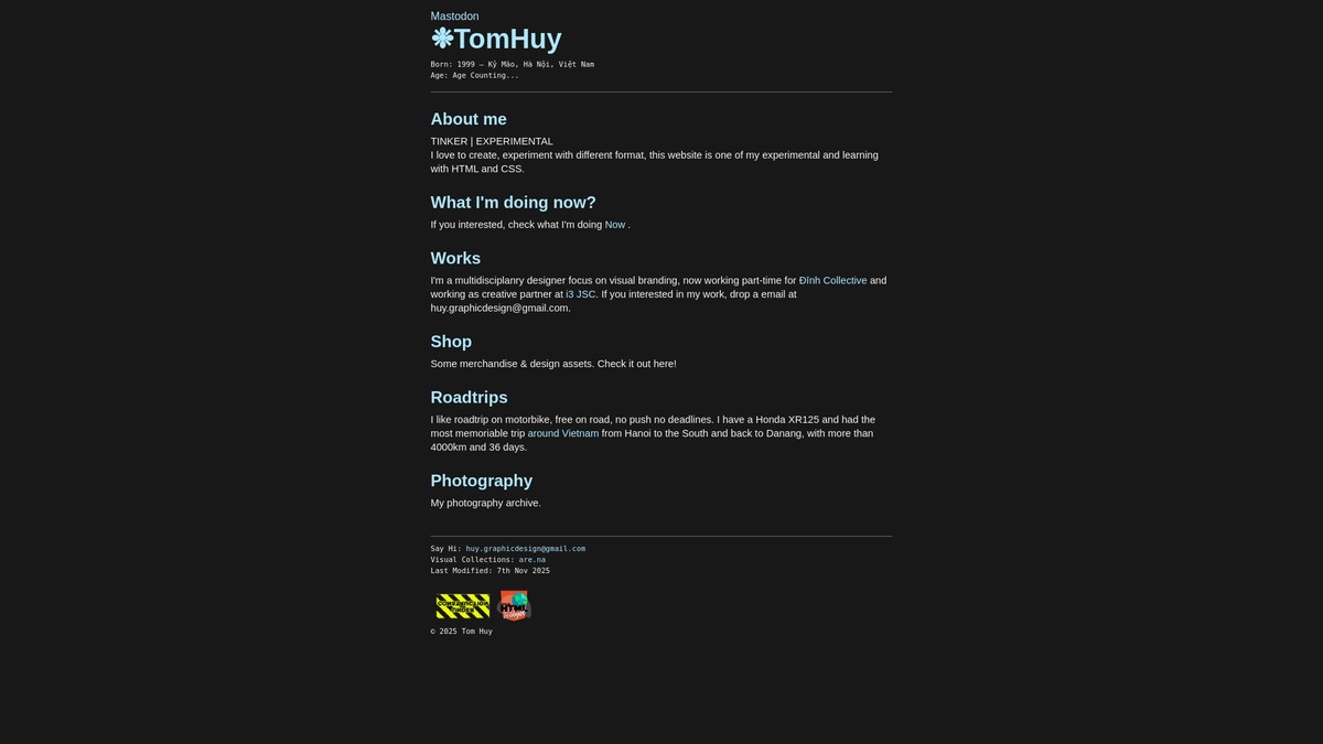 tomhuy.xyz screenshot