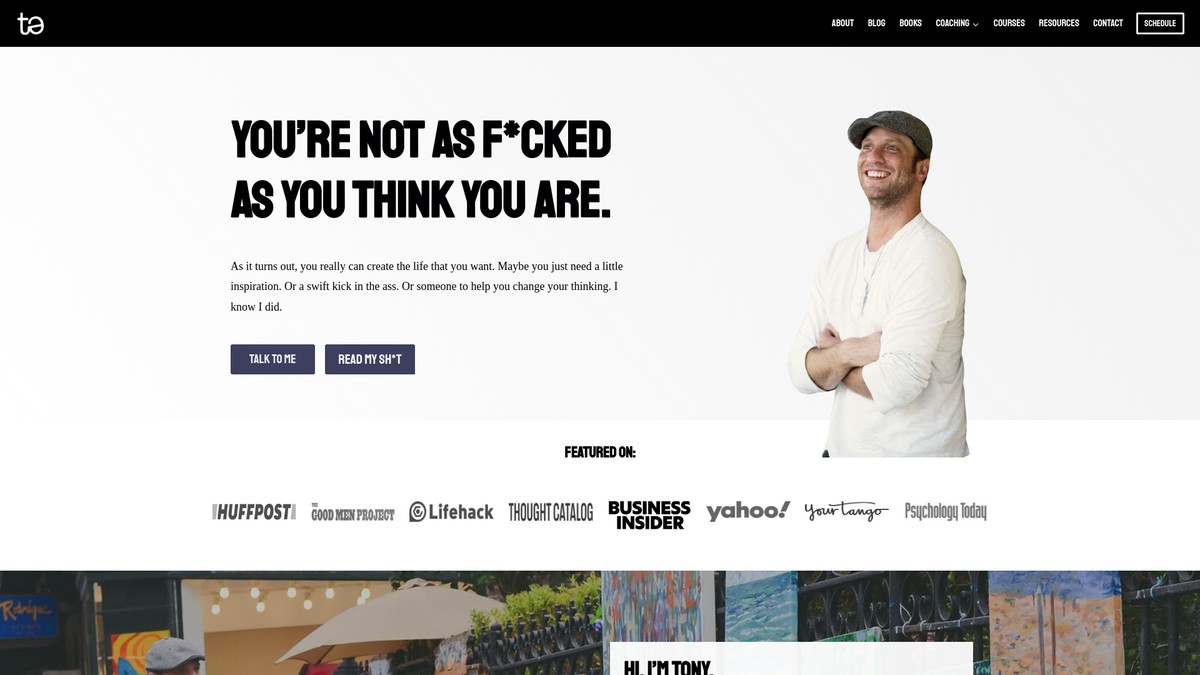 tonyendelman.com screenshot