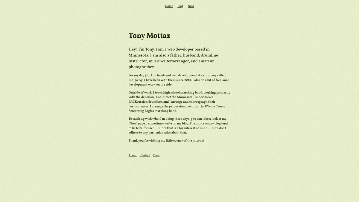 tonymottaz.com screenshot