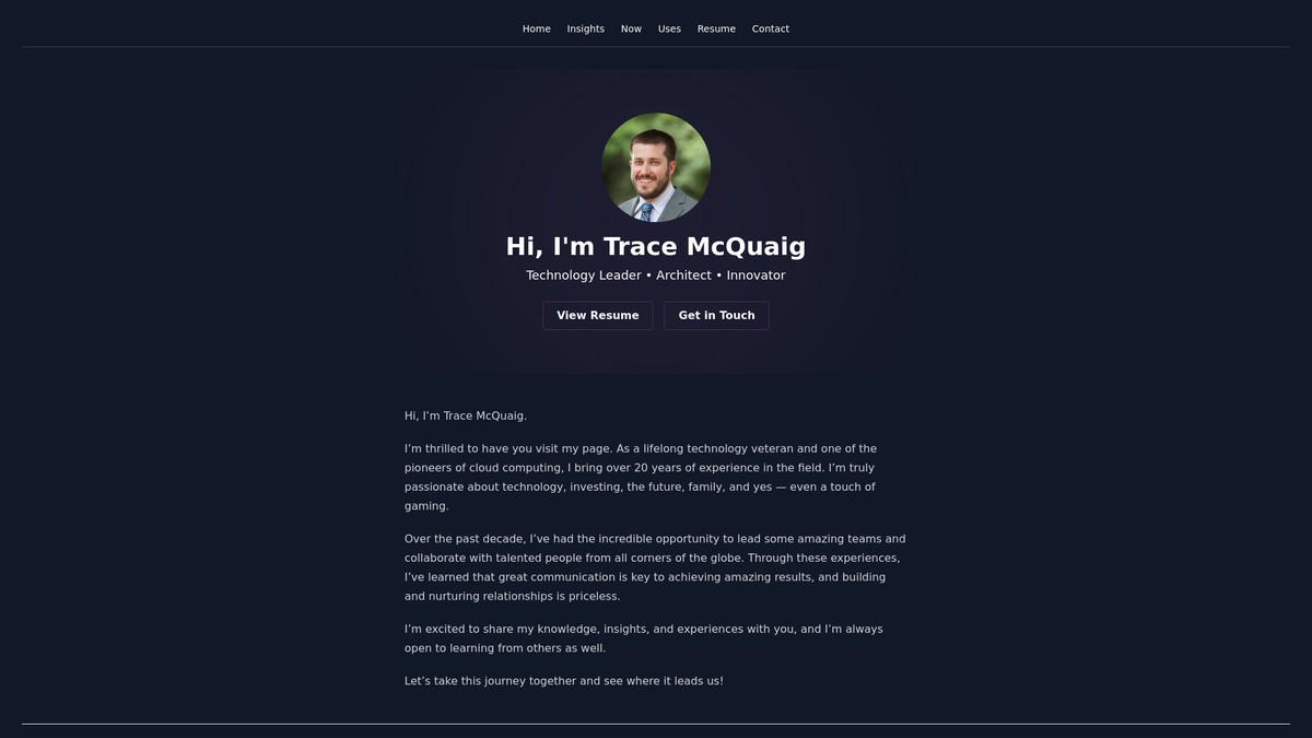 tracemcquaig.com screenshot