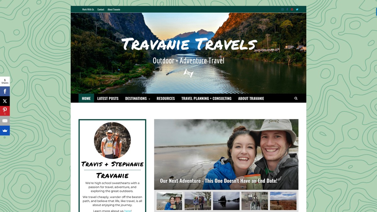 travanietravels.com screenshot