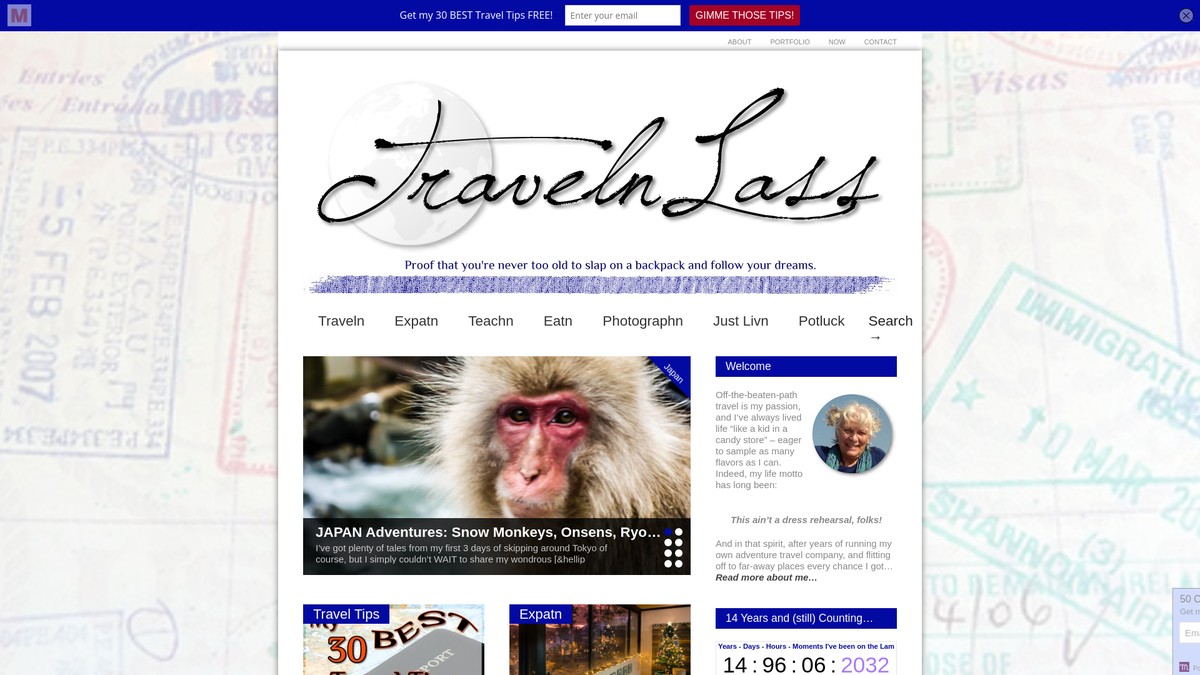 travelnlass.com screenshot